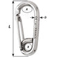 Wichard Symmetric Carbine Hook - Length 60mm - 1/4" [02313] - BuoyMart.com  Hardware Wichard Marine