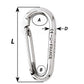 Wichard Symmetric Carbine Hook Without Eye - Length 60mm - 1/4" [02333] - BuoyMart.com  Hardware Wichard Marine