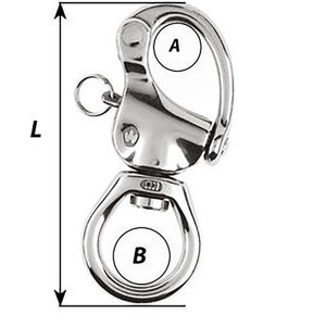 Wichard HR Snap Shackle - Large Bail - Length 80mm [02373] - BuoyMart.com  Shackles/Rings/Pins Wichard Marine