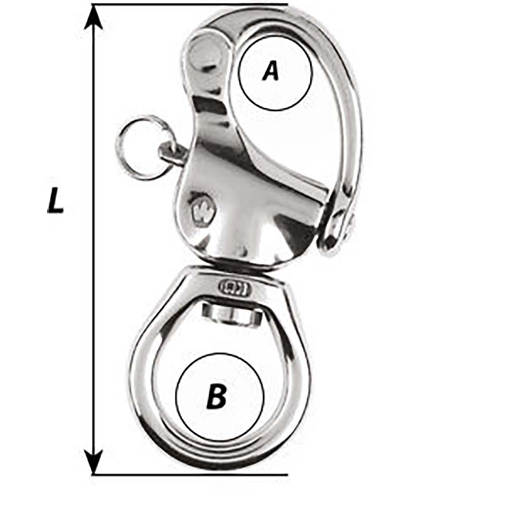 Wichard HR Snap Shackle - Large Bail - Length 140mm [02377] - BuoyMart.com  Shackles/Rings/Pins Wichard Marine