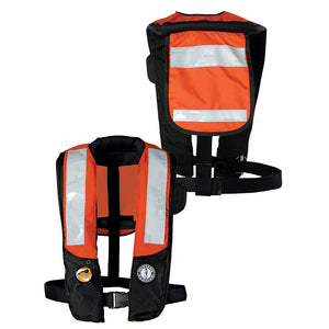 Mustang HIT Inflatable PDF w/SOLAS Reflective Tape - Orange/Black - Automatic/Manual [MD3183T2-33-0-101] - BuoyMart.com  Personal Flotation Devices Mustang Survival