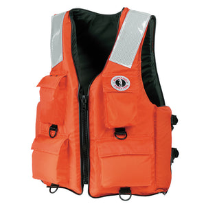 Mustang 4-Pocket Flotation Vest - Orange - Medium [MV3128T2-2-M-216] - BuoyMart.com  Personal Flotation Devices Mustang Survival