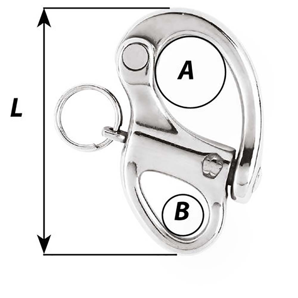 Wichard 2" Snap Shackle w/Fixed Eye - 50mm [02471] - BuoyMart.com  Shackles/Rings/Pins Wichard Marine