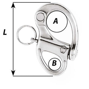 Wichard 2-3/4" Snap Shackle w/Fixed Eye - 70mm [02472] - BuoyMart.com  Shackles/Rings/Pins Wichard Marine