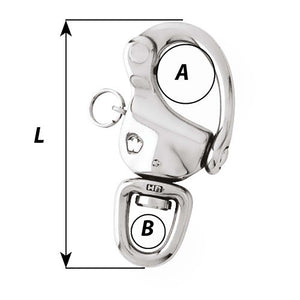 Wichard 2-3/4" Snap Shackle w/Swivel  Clevis Pin - 70mm [02474] - BuoyMart.com  Shackles/Rings/Pins Wichard Marine