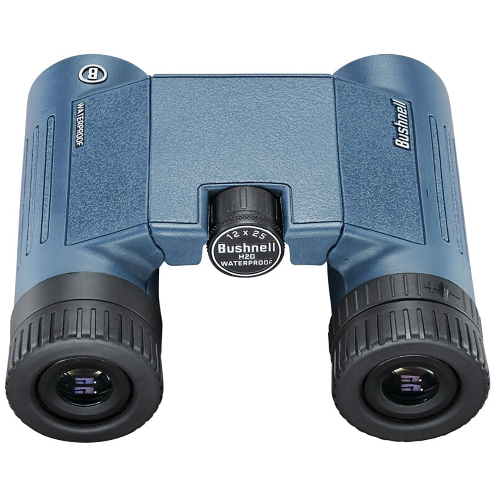 Bushnell 12x25mm H2O Binocular - Dark Blue Roof WP/FP Twist Up Eyecups [132105R] - BuoyMart.com  Binoculars Bushnell