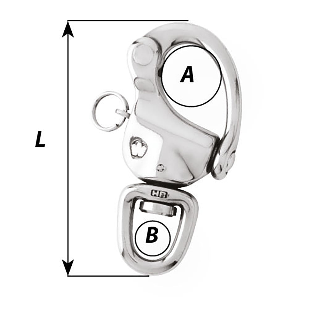 Wichard 4-3/4" Snap Shackle w/Swivel Eye [02477] - BuoyMart.com  Shackles/Rings/Pins Wichard Marine