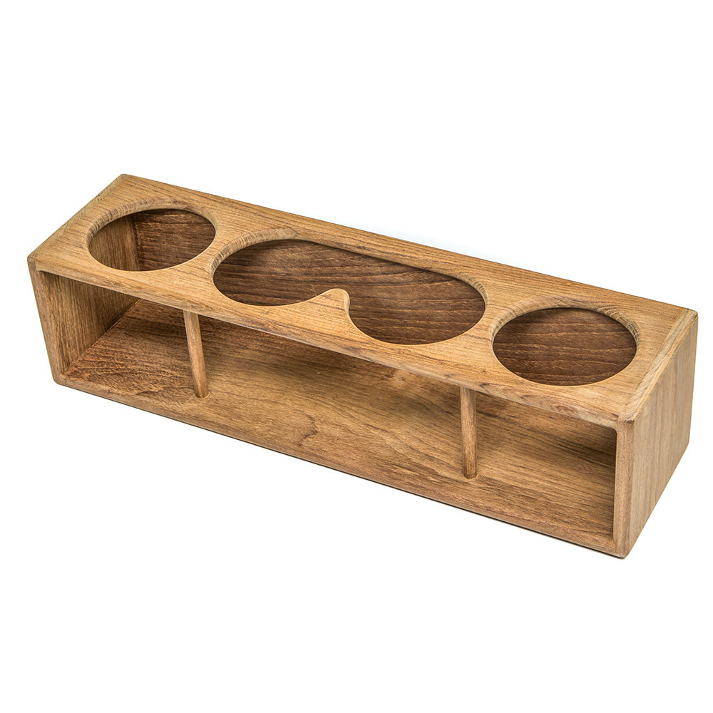 Whitecap Four Drink/Binocular Rack - Teak [62632] - BuoyMart.com  Teak Whitecap