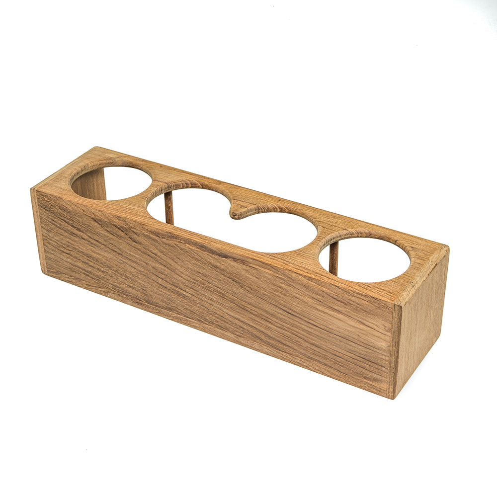 Whitecap Four Drink/Binocular Rack - Teak [62632] - BuoyMart.com  Teak Whitecap