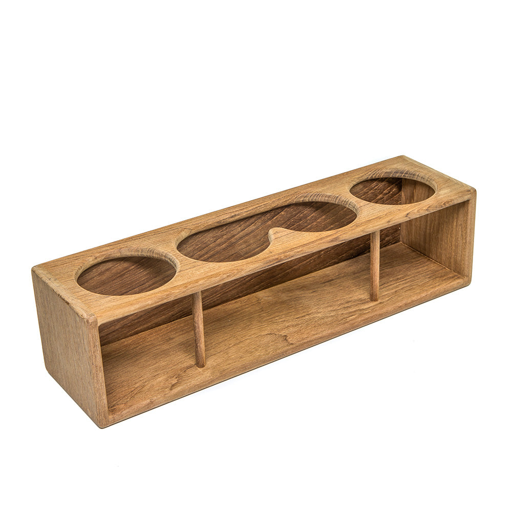 Whitecap Four Drink/Binocular Rack - Teak [62632] - BuoyMart.com  Teak Whitecap