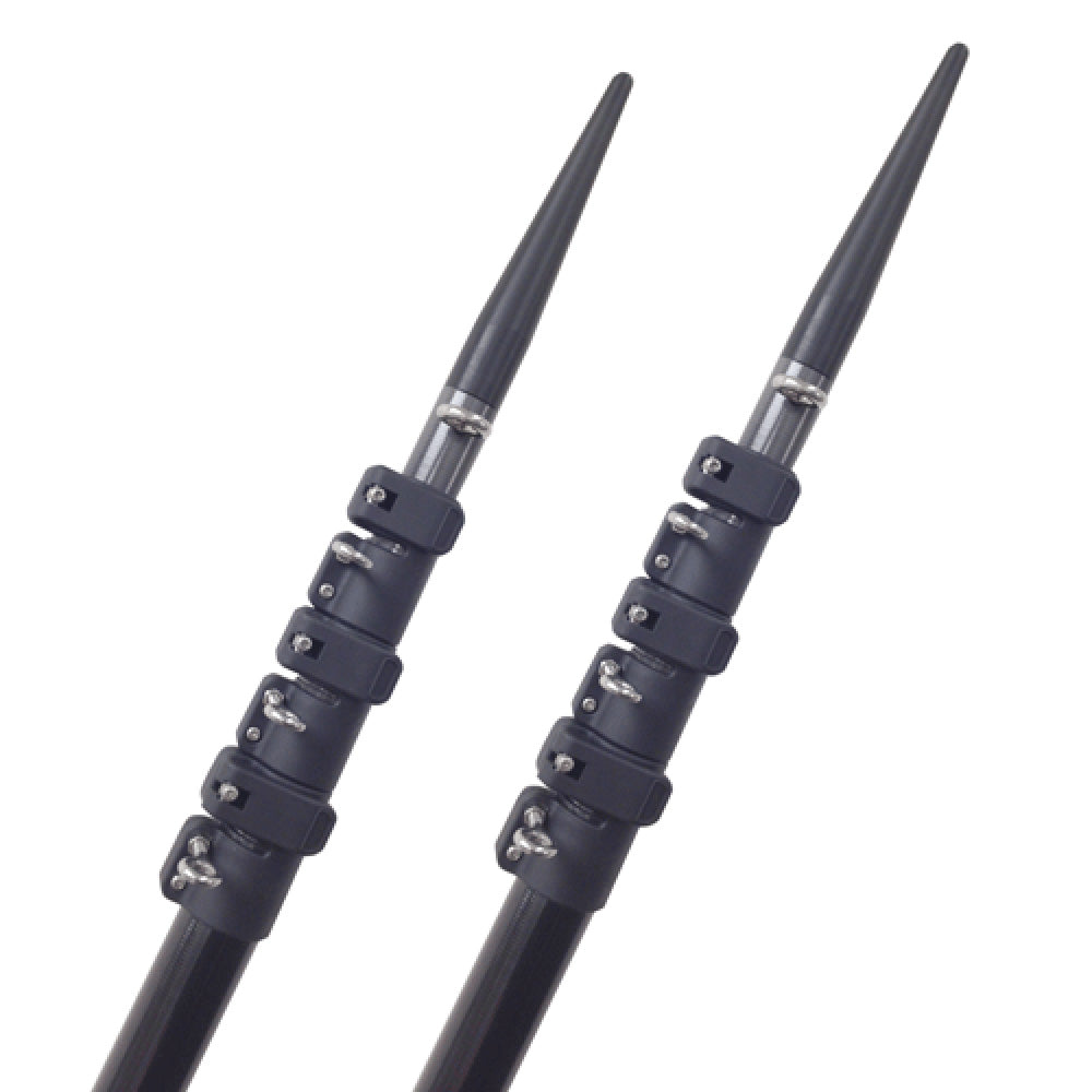 Lees 18 Telescoping Carbon Fiber Outrigger Poles f/Sidewinder Mount [CT3918] - BuoyMart.com  Outriggers Lee's Tackle