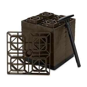 Camco FasTen Leveling Blocks w/T-Handle - 2x2 - Brown *10-Pack [44521] - BuoyMart.com  Hitches & Accessories Camco