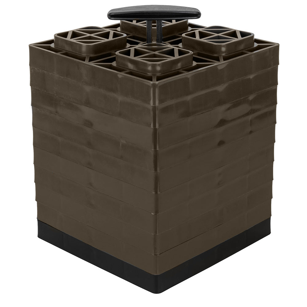 Camco FasTen Leveling Blocks w/T-Handle - 2x2 - Brown *10-Pack [44521] - BuoyMart.com  Hitches & Accessories Camco