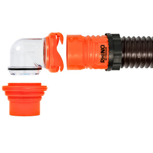 Camco RhinoFLEX 20 Sewer Hose Kit w/4 In 1 Elbow Caps [39741] - BuoyMart.com  Sanitation Camco