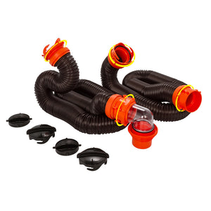 Camco RhinoFLEX 20 Sewer Hose Kit w/4 In 1 Elbow Caps [39741] - BuoyMart.com  Sanitation Camco