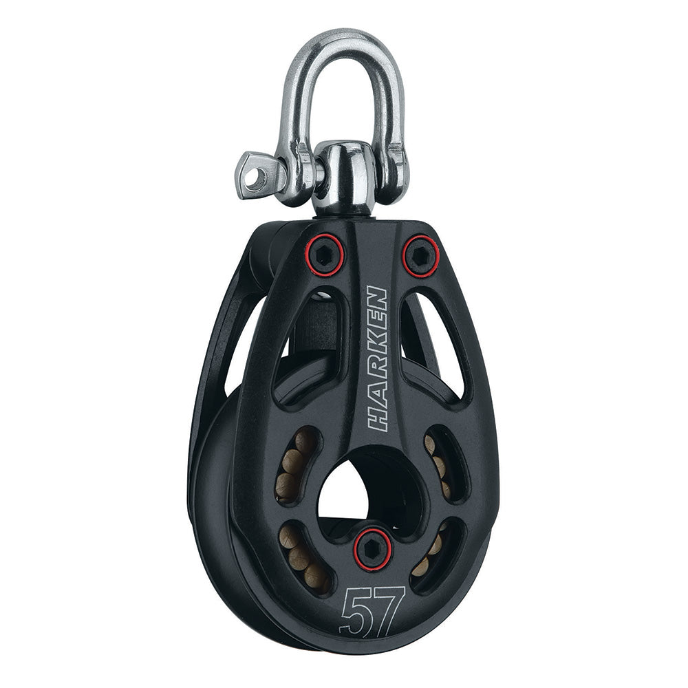 Harken 57mm Aluminum Low Load Black Magic Block w/Swivel [3226] - BuoyMart.com  Blocks Harken