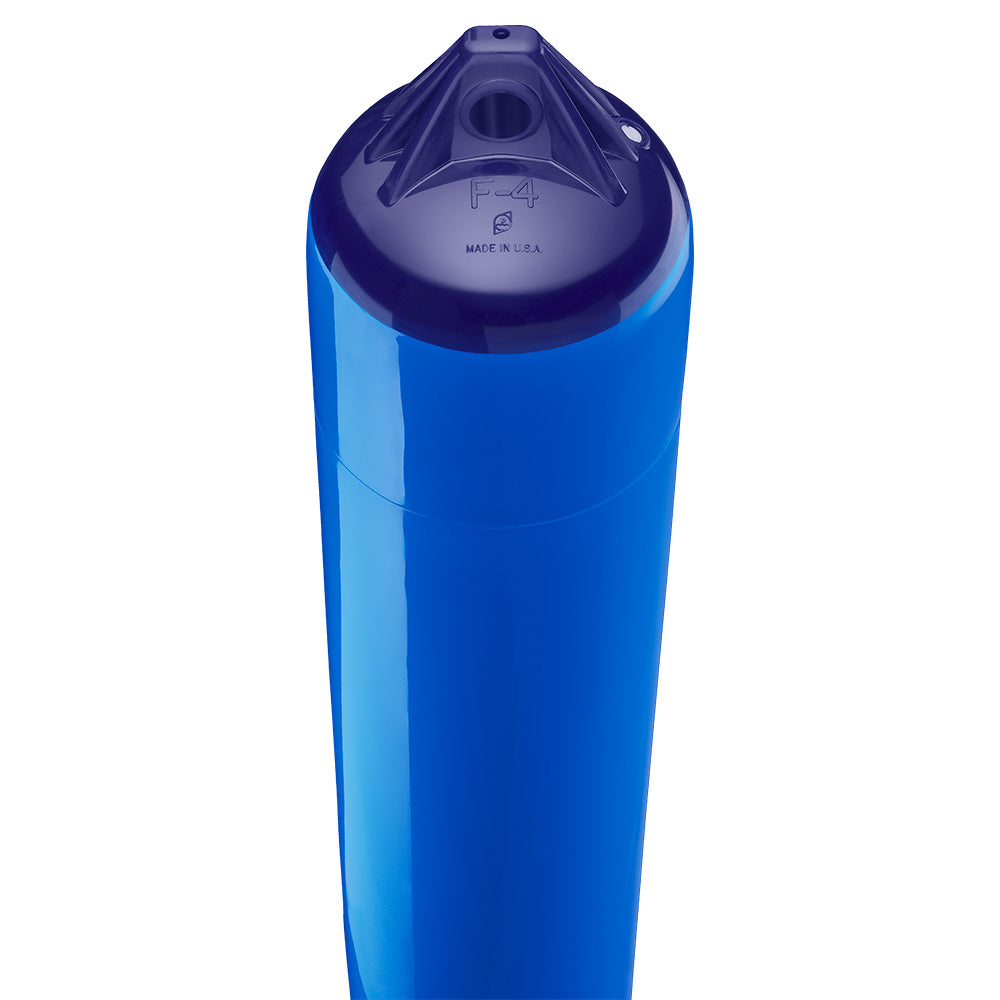 Polyform F-4 Twin Eye Fender 8.5" x 40.5" - Blue [F-4 BLUE] - BuoyMart.com  Fenders Polyform U.S.
