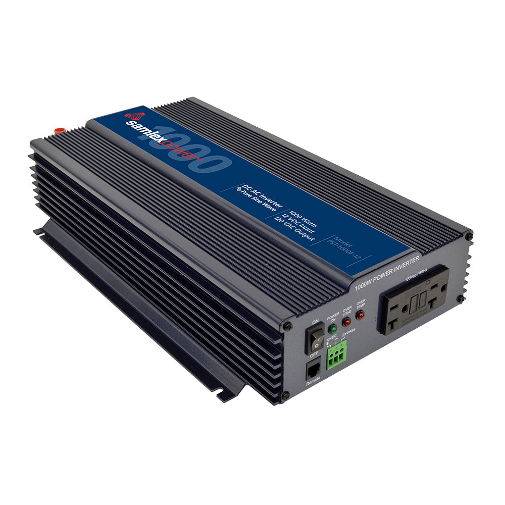 Samlex PST-1000F-12 1000W Pure Sine Wave Inverter - 12V Input 120VAC Output [PST-1000F-12] - BuoyMart.com  Inverters Samlex America