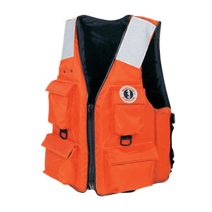 Mustang 4-Pocket Flotation Vest - Orange - XL [MV3128T2-2-XL-216] - BuoyMart.com  Personal Flotation Devices Mustang Survival