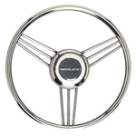 Uflex V27 13.8" Steering Wheel - Stainless Steel Grip  Spokes [V27] - BuoyMart.com  Steering Wheels Uflex USA