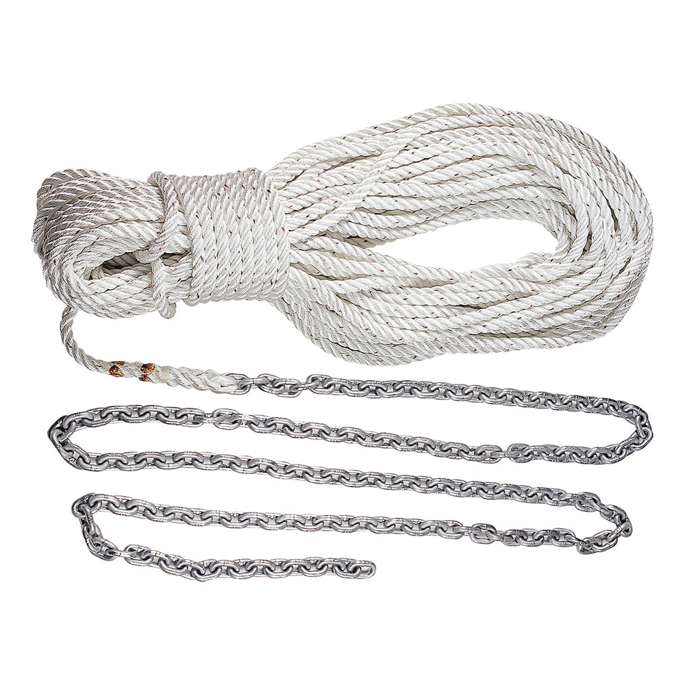 Lewmar Anchor Rode 215'-15' of 1/4" Chain  200' of 1/2" Rope w/Shackle [69000334] - BuoyMart.com  Rope & Chain Lewmar