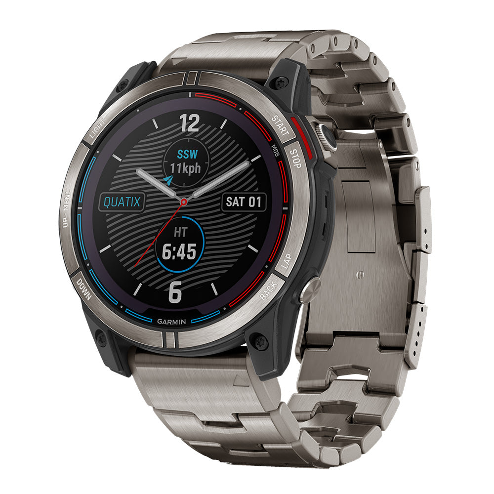 Garmin quatix 7 - Solar Edition Marine GPS Smartwatch w/Solar Charging [010-02541-60] - BuoyMart.com  Accessories Garmin