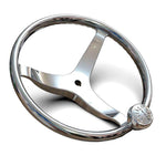 Lewmar 3 Spoke 13.5" Steering Wheel w/Power-Grip Knob [89700820] - BuoyMart.com  Steering Wheels Lewmar