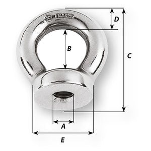 Wichard 3/8 Eye Nut - 13/16" Diameter [06351] - BuoyMart.com  Accessories Wichard Marine