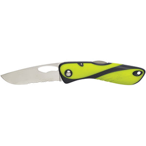 Wichard Offshore Knife - Single Serrated Blade - Fluorescent [10112] - BuoyMart.com  Knives Wichard Marine