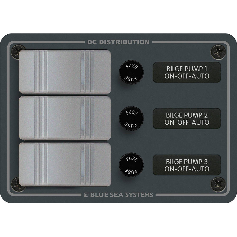 Blue Sea 8665 Contura 3 Bilge Pump Control Panel [8665] - BuoyMart.com  Switches & Accessories Blue Sea Systems