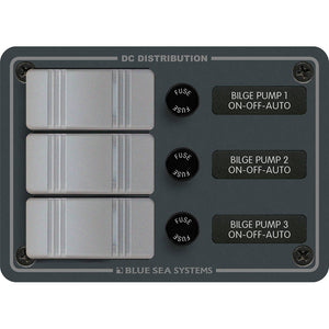 Blue Sea 8665 Contura 3 Bilge Pump Control Panel [8665] - BuoyMart.com  Switches & Accessories Blue Sea Systems