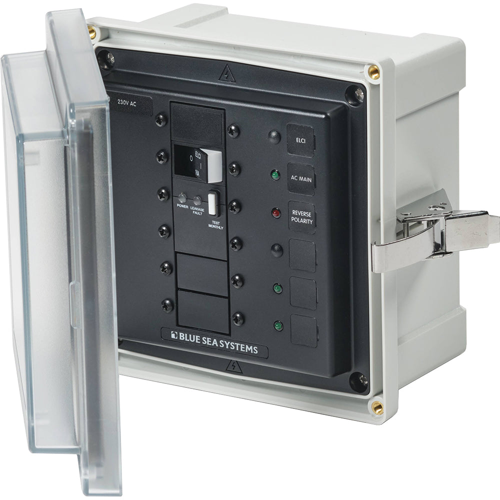 Blue Sea 3121 - SMS Panel Enclosure w/ELCI (16A)  3 Blanks - 230V AC [3121] - BuoyMart.com  Electrical Panels Blue Sea Systems