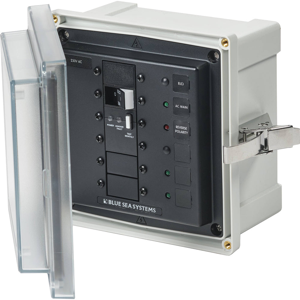 Blue Sea 3123 - SMS Panel Enclosure w/ELCI (32A)  3 Blanks - 230V AC [3123] - BuoyMart.com  Electrical Panels Blue Sea Systems