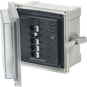 Blue Sea 3128 - SMS Panel Enclosure w/ELCI (30A)  3 Branch (15A) - 120V AC [3128] - BuoyMart.com  Electrical Panels Blue Sea Systems