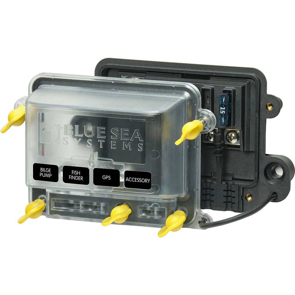Blue Sea 5056100 - Water Resistant ST-Blade Fuse Block w/Cover [5056100] - BuoyMart.com  Fuse Blocks & Fuses Blue Sea Systems