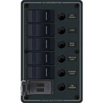 Blue Sea 8521 - 5 Position Contura Switch Panel w/Dual USB Chargers - 12/24V DC - Black [8521] - BuoyMart.com  Electrical Panels Blue Sea Systems