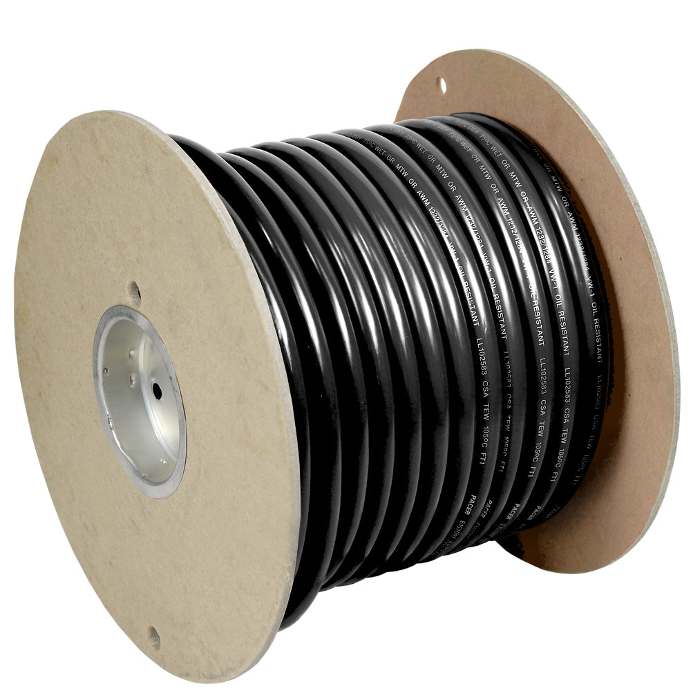 Pacer Black 1 AWG Battery Cable - 100 [WUL1BK-100] - BuoyMart.com  Wire Pacer Group