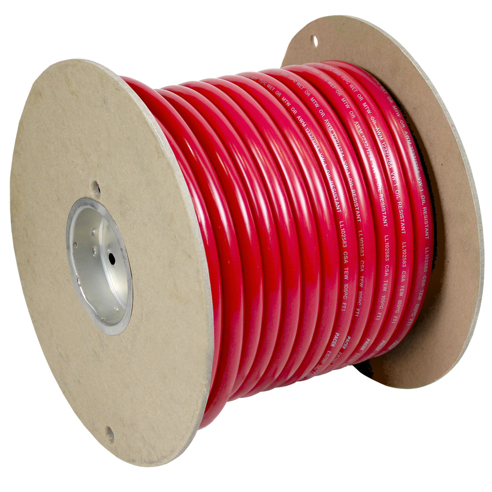 Pacer Red 1 AWG Battery Cable - 100 [WUL1RD-100] - BuoyMart.com  Wire Pacer Group