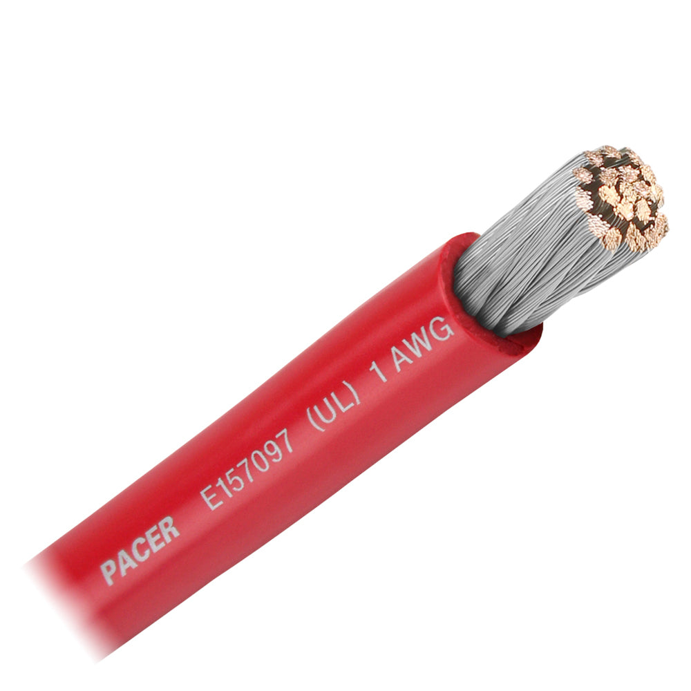 Pacer Red 1 AWG Battery Cable - Sold By The Foot [WUL1RD-FT] - BuoyMart.com  Wire Pacer Group