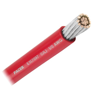 Pacer Red 1/0 AWG Battery Cable - Sold By The Foot [WUL1/0RD-FT] - BuoyMart.com  Wire Pacer Group
