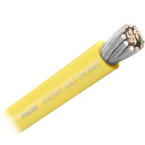 Pacer Yellow 3/0 AWG Battery Cable - Sold By The Foot [WUL3/0YL-FT] - BuoyMart.com  Wire Pacer Group