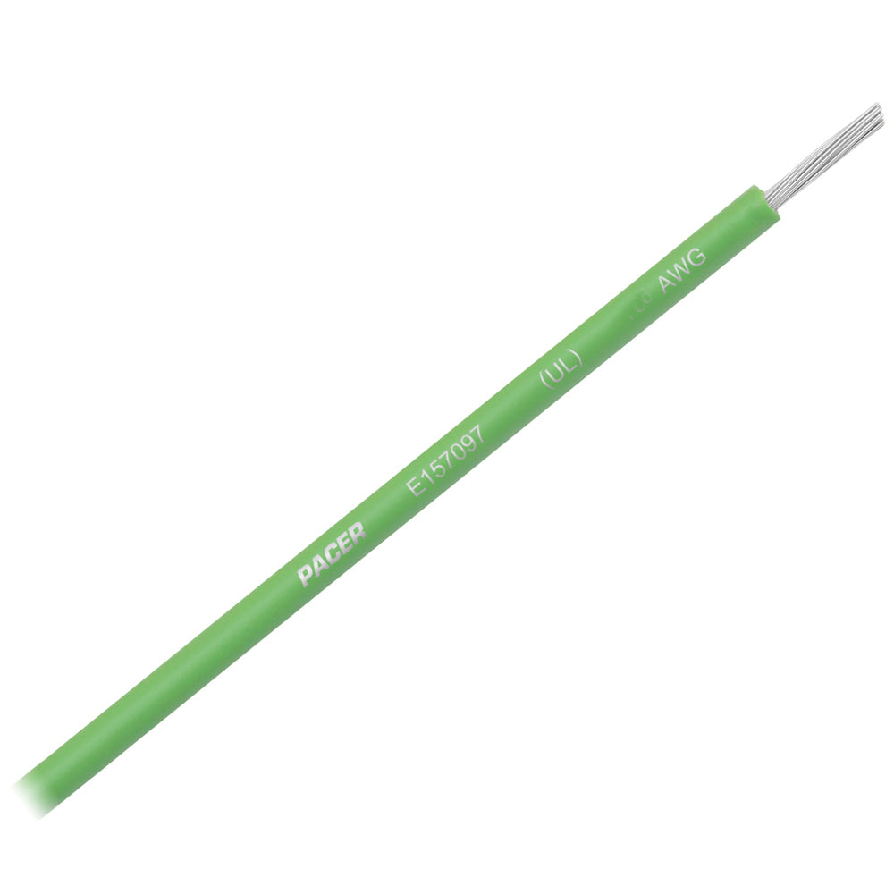 Pacer Light Green 16 AWG Primary Wire - 25 [WUL16LG-25] - BuoyMart.com  Wire Pacer Group