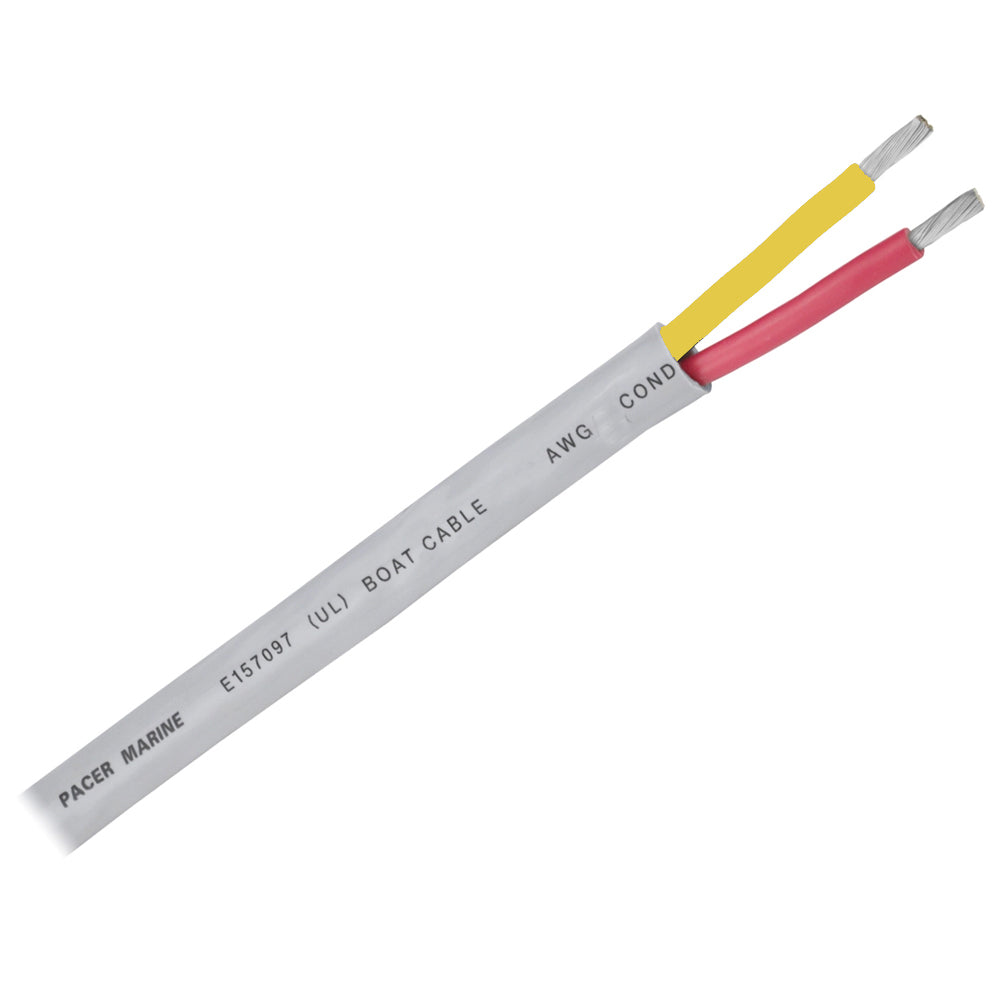 Pacer 10/2 AWG Round Safety Duplex Cable - Red/Yellow - 100 [WR10/2RYW-100] - BuoyMart.com  Wire Pacer Group