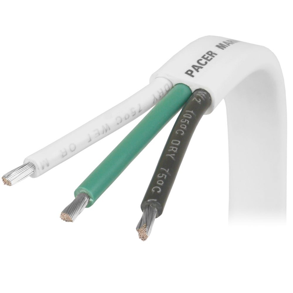 Pacer 14/3 AWG Triplex Cable - Black/Green/White - 250 [W14/3-250] - BuoyMart.com  Wire Pacer Group