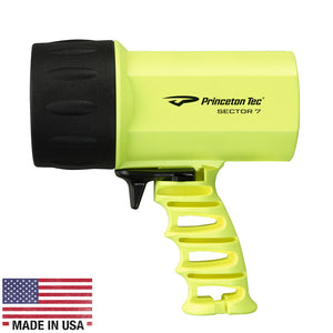 Princeton Tec Sector 7 LED Spotlight - Neon Yellow [S722-NY] - BuoyMart.com  Flashlights Princeton Tec