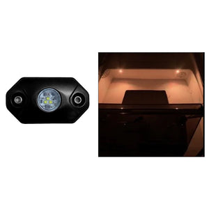 Black Oak Rock Accent Light - Amber - Black Housing [RL-A] - BuoyMart.com  Interior / Courtesy Light Black Oak LED