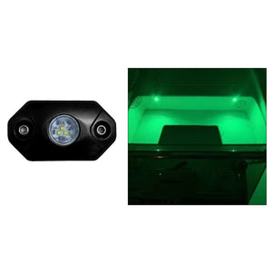 Black Oak Rock Accent Light - Green - Black Housing [RL-G] - BuoyMart.com  Interior / Courtesy Light Black Oak LED