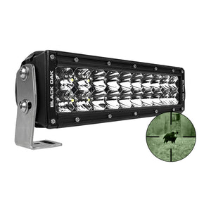 Black Oak Pro Series Double Row Combo Infrared 10" 940nm Light Bar - Black [10IR-940] - BuoyMart.com  Light Bars Black Oak LED