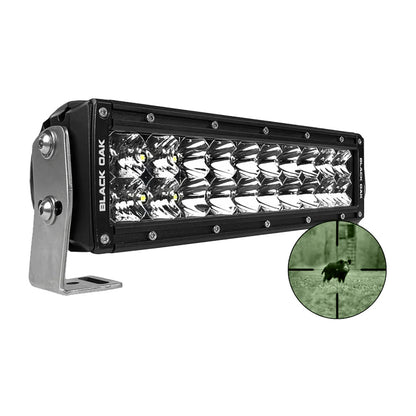 Black Oak Pro Series Double Row Combo Infrared 10" 940nm Light Bar - Black [10IR-940] - BuoyMart.com  Light Bars Black Oak LED