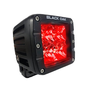 Black Oak 2" Red LED Predator Hunting Pod Light - Flood Optics - Black Housing - Pro Series 3.0 [2R-POD3OS] - BuoyMart.com  Pods & Cubes Black Oak LED